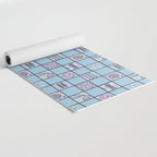 Aquarius Checkered Print Yoga Mat Gallery Image 2