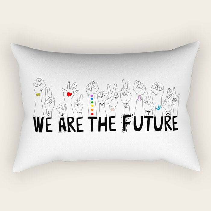 We Are The Future Tattoos Part 1 Rectangular Pillow Gallery Image 1