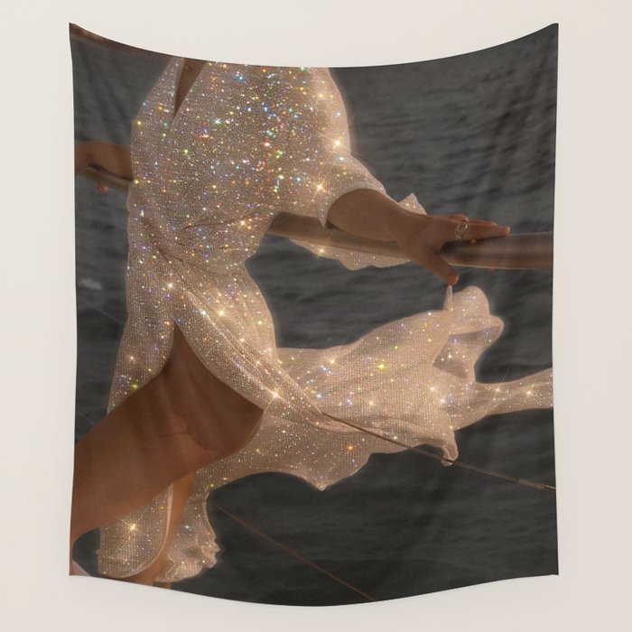 SPARKLE GLITTER DRESS | fashion | style | dress | summer | sunshine | weekend | collage | vintage |  Wall Tapestry Gallery Image 4