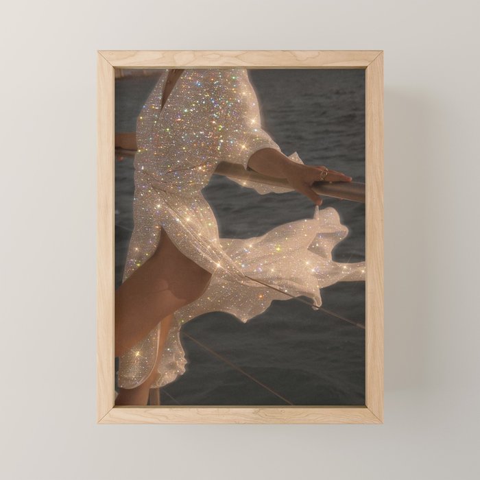 SPARKLE GLITTER DRESS | fashion | style | dress | summer | sunshine | weekend | collage | vintage |  Mini Art Print Gallery Image 1