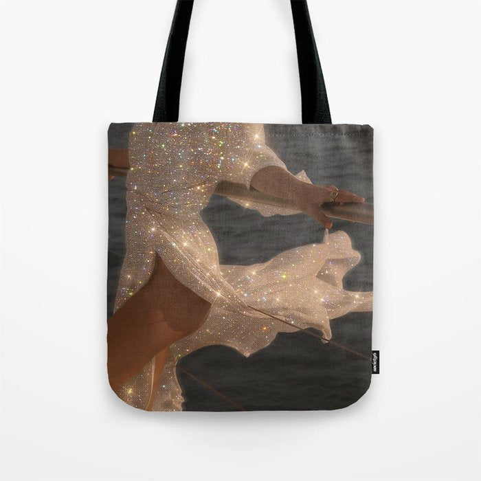 SPARKLE GLITTER DRESS | fashion | style | dress | summer | sunshine | weekend | collage | vintage |  Tote Bag Gallery Image 1