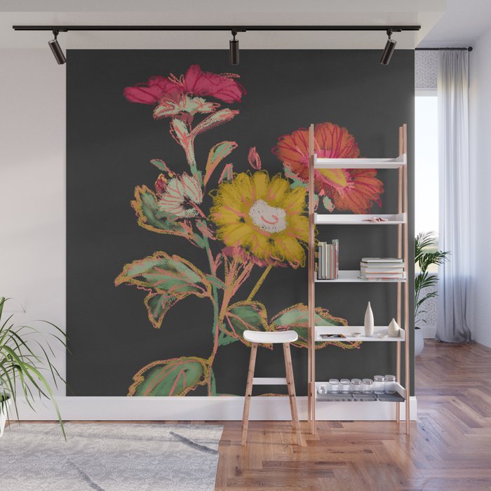 Garden Flowers 9 Wall Mural Gallery Image 1