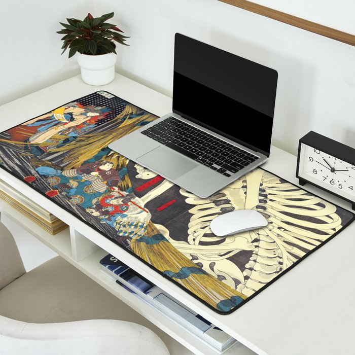 Takiyasha the Witch and the Skeleton Specter- Utagawa Kuniyoshi Desk Mat Gallery Image 2