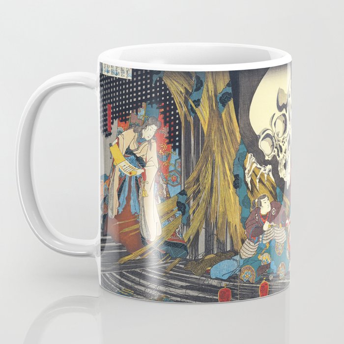 Takiyasha the Witch and the Skeleton Specter- Utagawa Kuniyoshi Coffee Mug Gallery Image 3