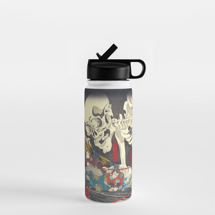 Takiyasha the Witch and the Skeleton Specter- Utagawa Kuniyoshi Water Bottle Gallery Image 1