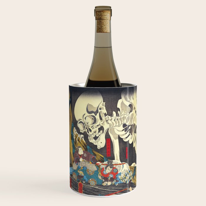 Takiyasha the Witch and the Skeleton Specter- Utagawa Kuniyoshi Wine Chiller Gallery Image 1