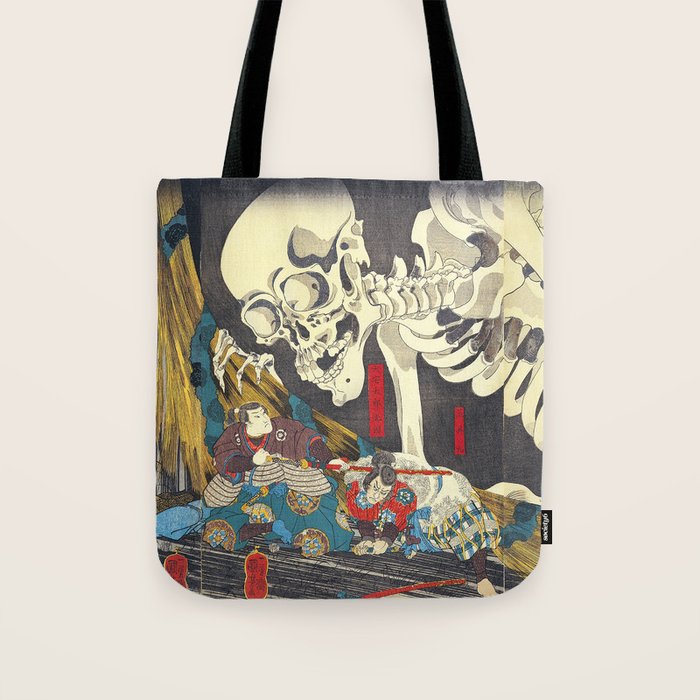 Takiyasha the Witch and the Skeleton Specter- Utagawa Kuniyoshi Tote Bag Gallery Image 1