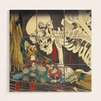 Takiyasha the Witch and the Skeleton Specter- Utagawa Kuniyoshi Wood Wall Art Gallery Image 1