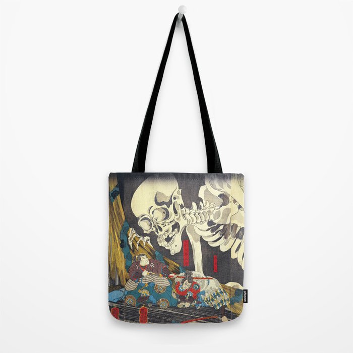 Takiyasha the Witch and the Skeleton Specter- Utagawa Kuniyoshi Tote Bag Gallery Image 2