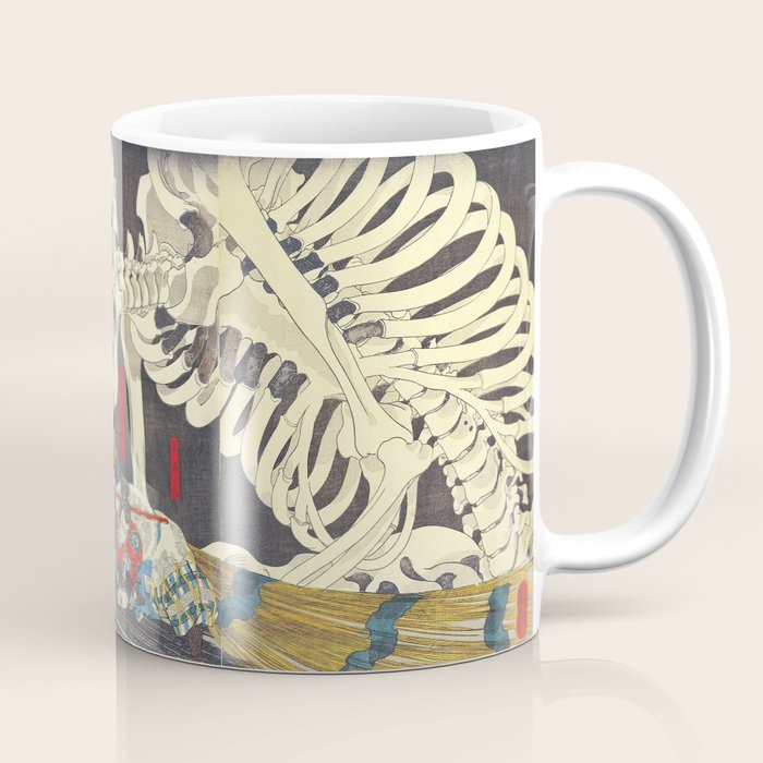 Takiyasha the Witch and the Skeleton Specter- Utagawa Kuniyoshi Coffee Mug Gallery Image 1