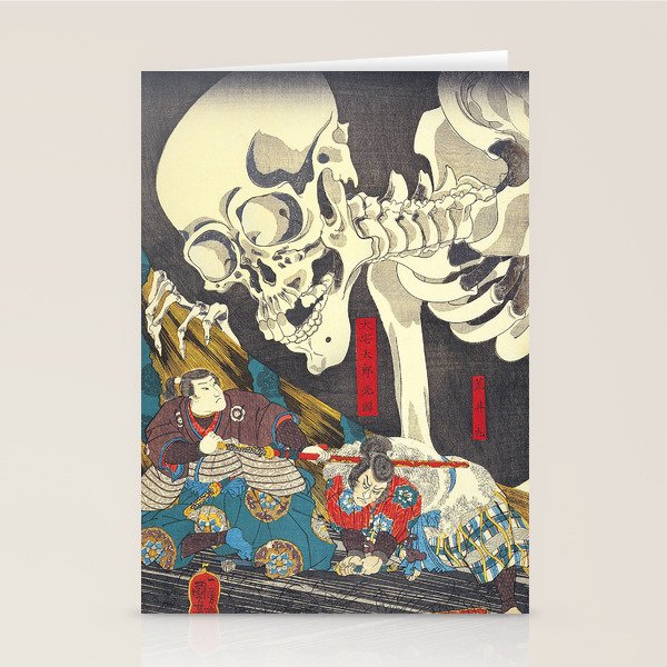 Takiyasha the Witch and the Skeleton Specter- Utagawa Kuniyoshi Stationery Card Gallery Image 1