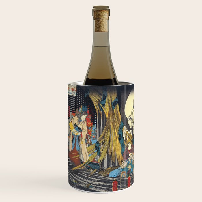 Takiyasha the Witch and the Skeleton Specter- Utagawa Kuniyoshi Wine Chiller Gallery Image 2