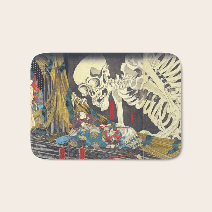 Takiyasha the Witch and the Skeleton Specter- Utagawa Kuniyoshi Bath Mat Gallery Image 1