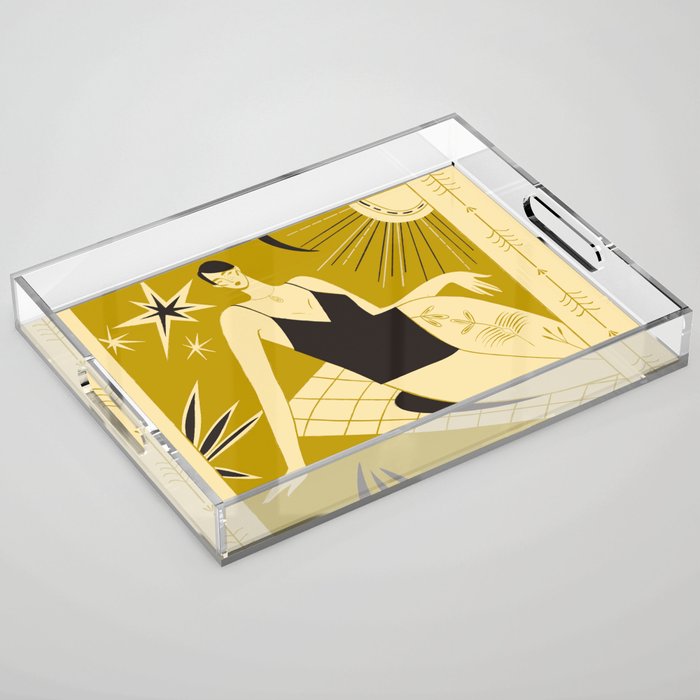 woman in swimsuit Acrylic Tray Gallery Image 1