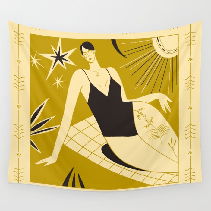 woman in swimsuit Wall Tapestry Gallery Image 4