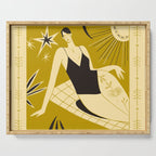 woman in swimsuit Serving Tray Gallery Image 1