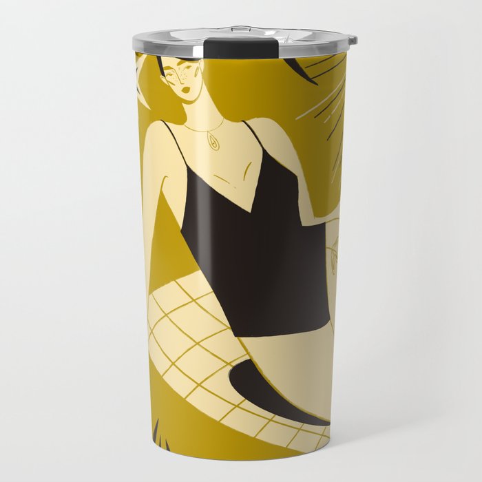 woman in swimsuit Travel Mug Gallery Image 1