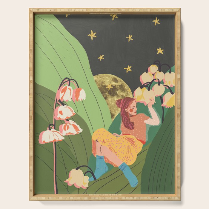 Lily of the Valley Serving Tray Gallery Image 1