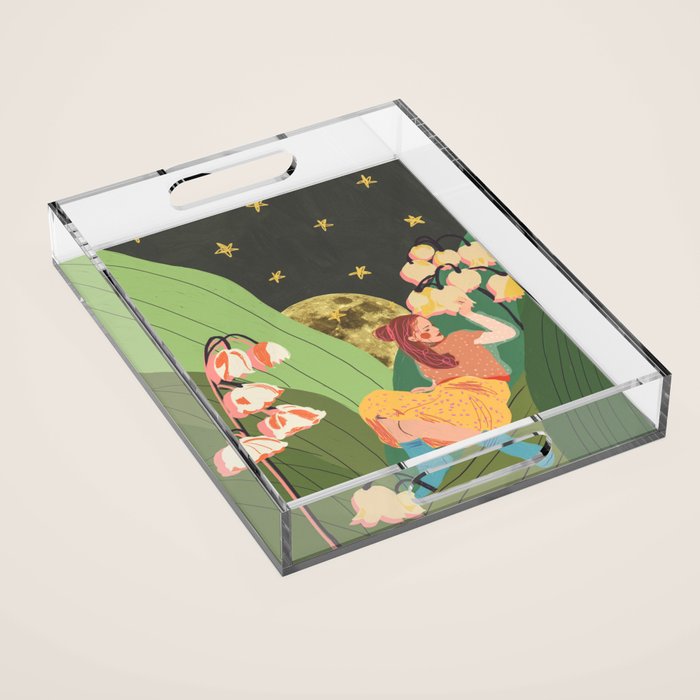 Lily of the Valley Acrylic Tray Gallery Image 1