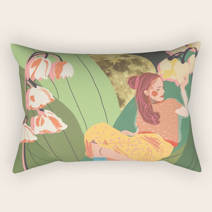 Lily of the Valley Rectangular Pillow Gallery Image 1