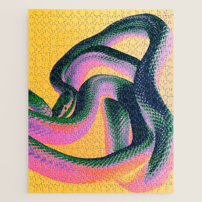 Colorful Snake Jigsaw Puzzle Gallery Image 1