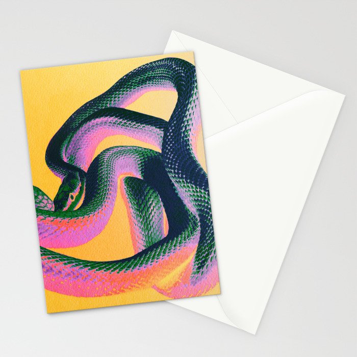 Colorful Snake Stationery Card Gallery Image 2