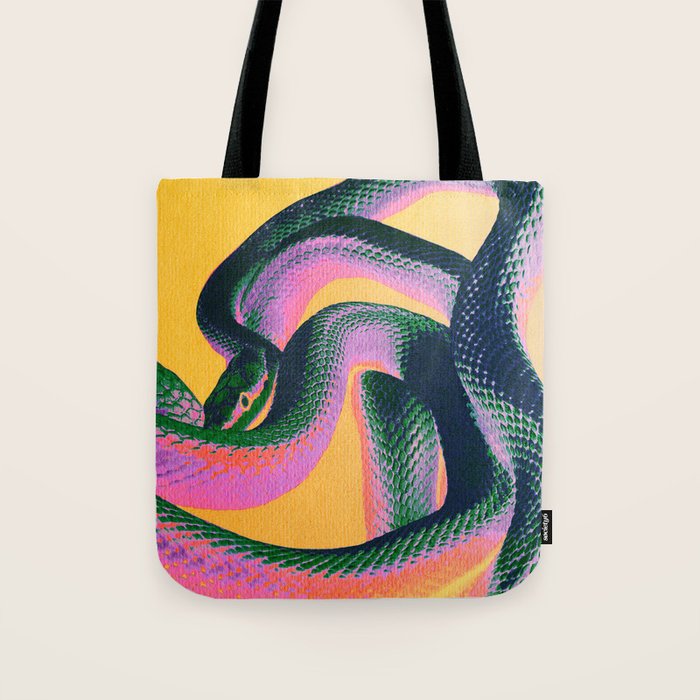 Colorful Snake Tote Bag Gallery Image 1