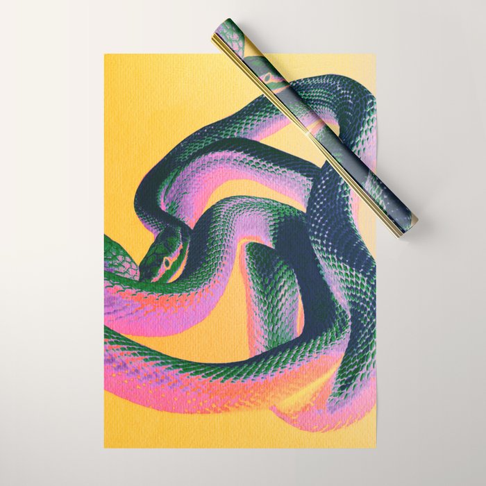 Colorful Snake Wrapping Paper Gallery Image 1