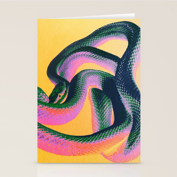 Colorful Snake Stationery Card Gallery Image 2