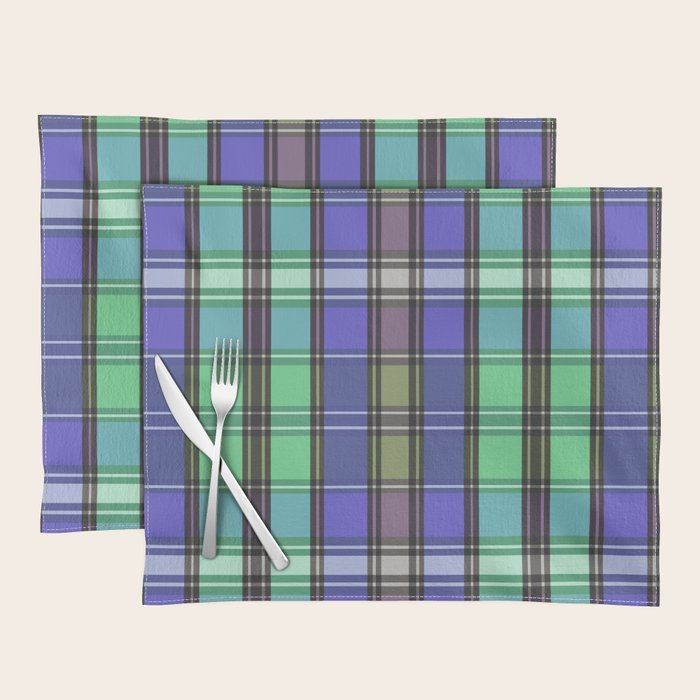 Fusion Colorful Toned Grids B Placemat Gallery Image 1