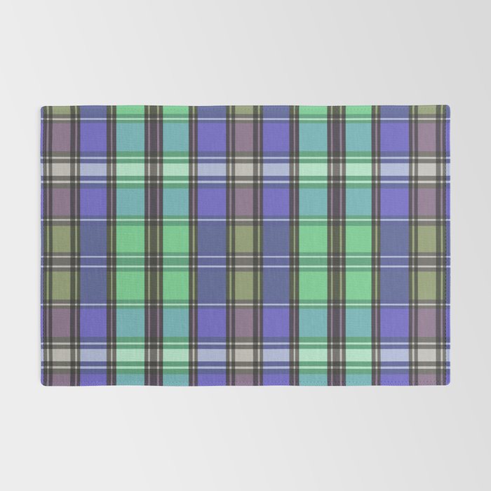 Fusion Colorful Toned Grids B Rug Gallery Image 2