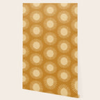 Boho Summer Sun Pattern II Desert Orange Wallpaper Gallery Image 2