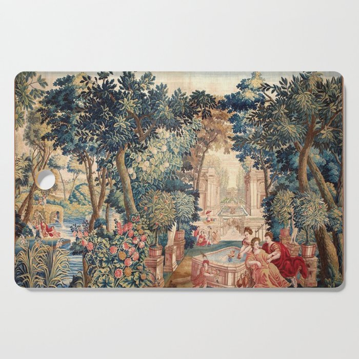 Antique 18th Century Allegory of Spring French Tapestry Cutting Board Gallery Image 1