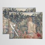 Antique 18th Century Allegory of Spring French Tapestry Placemat Gallery Image 1