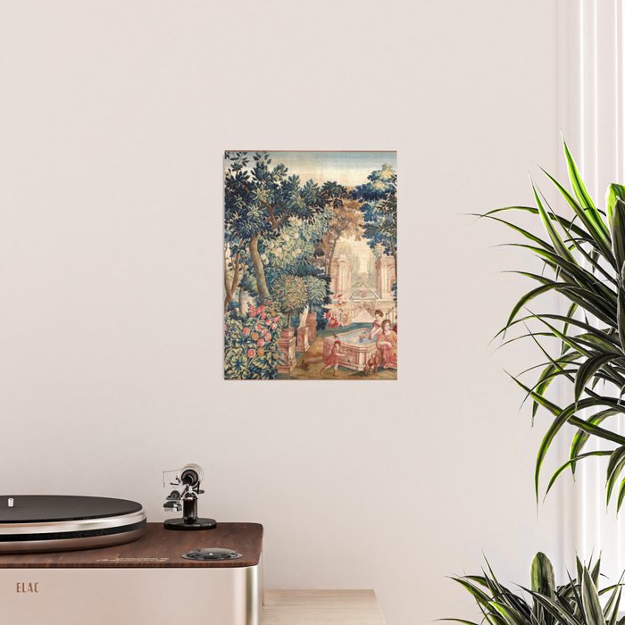 Antique 18th Century Allegory of Spring French Tapestry Poster Gallery Image 2