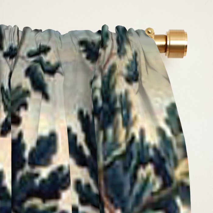 Antique 18th Century Allegory of Spring French Tapestry Window Curtain Gallery Image 2