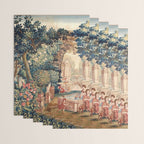 Antique 18th Century Allegory of Spring French Tapestry Wrapping Paper Gallery Image 3