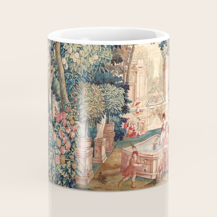 Antique 18th Century Allegory of Spring French Tapestry Coffee Mug Gallery Image 4