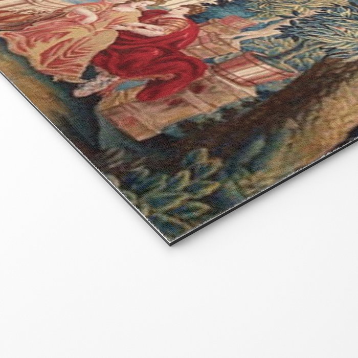 Antique 18th Century Allegory of Spring French Tapestry Welcome Mat Gallery Image 2