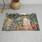 Antique 18th Century Allegory of Spring French Tapestry Rug Gallery Image 1