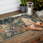 Antique 18th Century Allegory of Spring French Tapestry Outdoor Rug Gallery Image 2