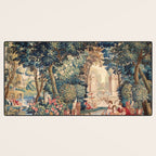 Antique 18th Century Allegory of Spring French Tapestry Desk Mat Gallery Image 3