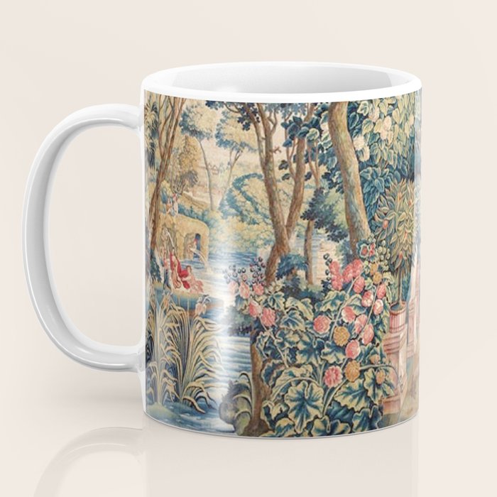 Antique 18th Century Allegory of Spring French Tapestry Coffee Mug Gallery Image 3