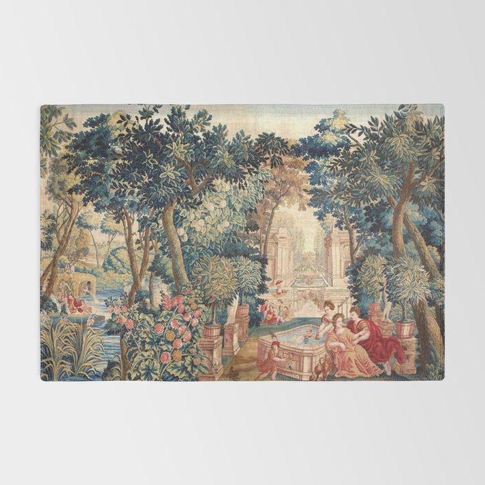 Antique 18th Century Allegory of Spring French Tapestry Rug Gallery Image 2