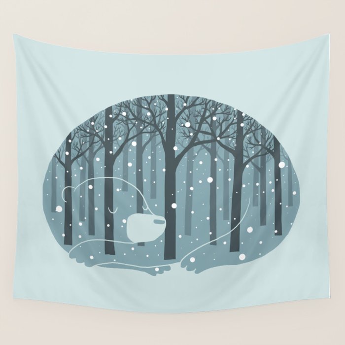 Hibearnation Wall Tapestry Gallery Image 1