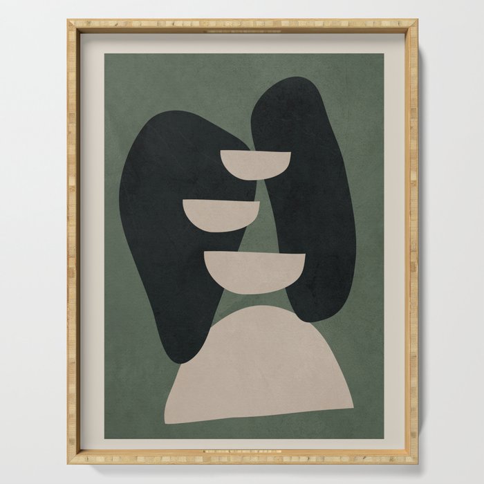 Abstract Balance 3 Serving Tray Gallery Image 1