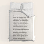Eat at a local restaurant tonight, Anthony Bourdain Quote Duvet Cover Gallery Image 6