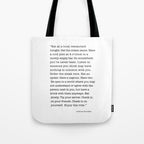 Eat at a local restaurant tonight, Anthony Bourdain Quote Tote Bag Gallery Image 1