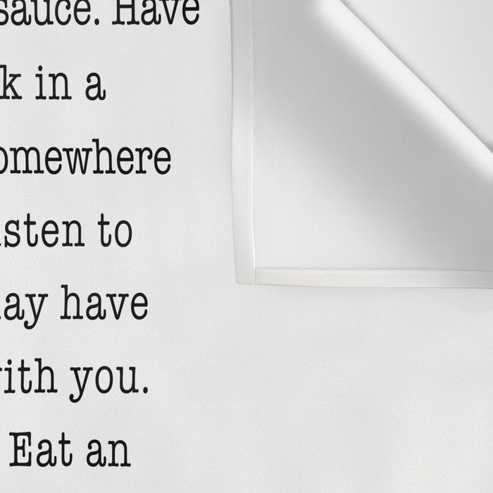 Eat at a local restaurant tonight, Anthony Bourdain Quote Wall Tapestry Gallery Image 3