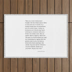 Eat at a local restaurant tonight, Anthony Bourdain Quote Outdoor Rug Gallery Image 1